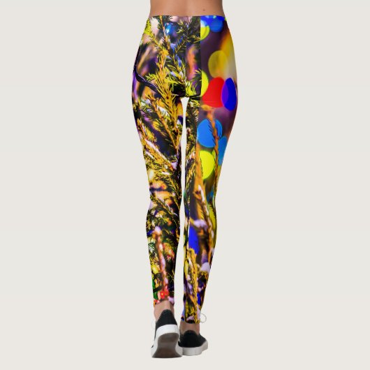 Leggings Ball rouge Noël (Dos)