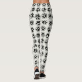 Leggings Balles noires, Paws de chien, Paws de chat, Plan (Dos)