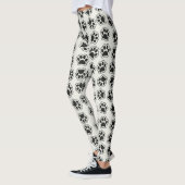 Leggings Balles noires, Paws de chien, Paws de chat, Plan (Gauche)