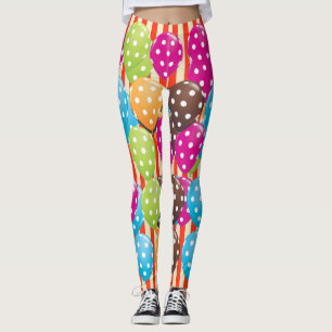 Leggings Balloirs de fête Stripes cirque pois Amusement