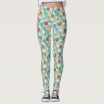 Leggings Ballons à air chaud et nuages blancs à motif<br><div class="desc">Ces leggings à motifs présentent mes illustrations peintes de montgolfières et de nuages blancs contre un ciel bleu doux. Des ballons en rouge,  jaune,  vert,  bleu et orange illustrent ces pantalons de yoga.</div>