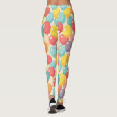 Leggings Ballons de fête de différentes couleurs (Dos)