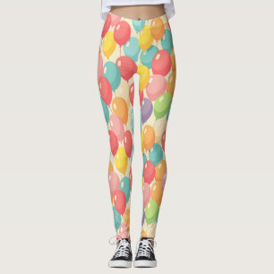 Leggings Ballons de fête de différentes couleurs