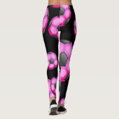 Leggings Ballons de football de roses indien (Dos)