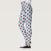 Leggings Ballons rouges simples brillants Motif de fête d'a (Gauche)