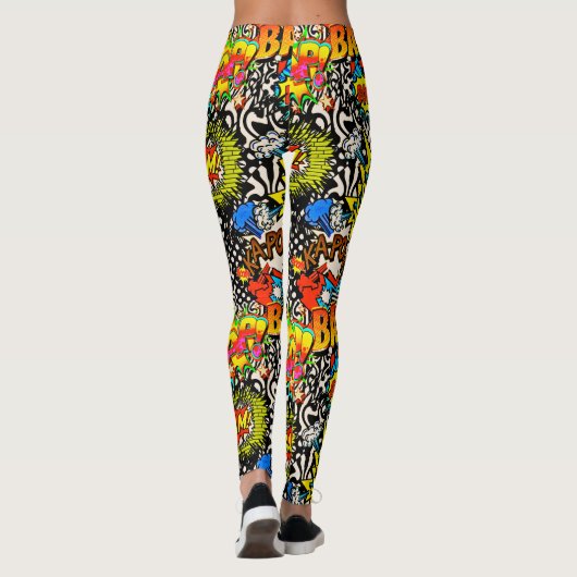 Leggings Bam, coup, boom (Dos)