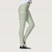 Leggings Bamanko en tache de boudcloth Motif Sage Green (Droite)