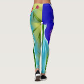 Leggings Bambou et Hibiscus (Dos)