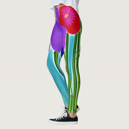 Leggings Bambou et Hibiscus (Gauche)