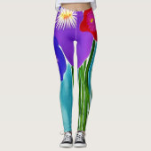 Leggings Bambou et Hibiscus (Devant)