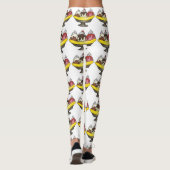 Leggings Banana Split Ice Cream Hot Fudge Sundae Foin (Dos)