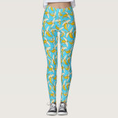 Leggings Banane Tropicale Funky Imprimer Fruit Trendy Motif (Devant)