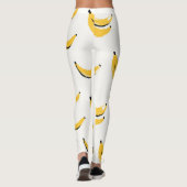 Leggings Bananes dessinées à la main, motif sans couture él (Dos)