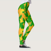 Leggings Bananes et aquarelle feuille (Droite)