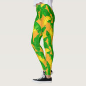 Leggings Bananes et aquarelle feuille (Gauche)