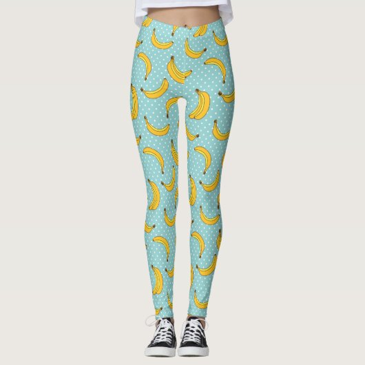 Leggings Bananes et points de Polk (Devant)