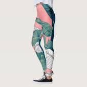 Leggings Bananier Botanique : Rouge clair sans joint (Gauche)