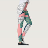 Leggings Bananier Botanique : Rouge clair sans joint (Droite)