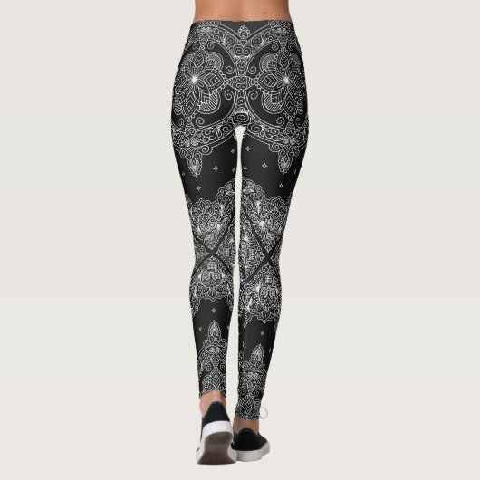 Leggings Bandana aux crânes (Dos)