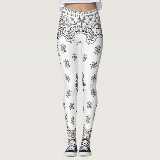 Leggings Bandana blanc (Devant)