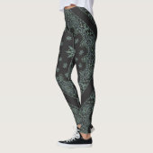 Leggings Bandana Boho noir et sable (Gauche)