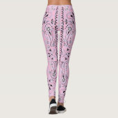 Leggings Bandana rose Paisley de l'Ouest (Dos)