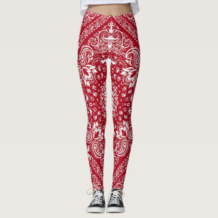 Leggings Bandana rouge et blanc