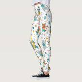 Leggings Bande d'animaux de dessin (Gauche)