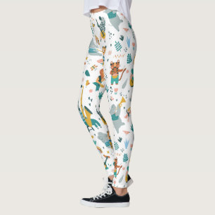 Leggings Bande d'animaux de dessin