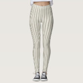 Leggings Bande de bonbons beige (Devant)