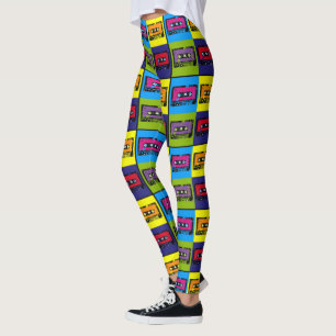 Leggings Bande de cassette Retro 90's Pop Art