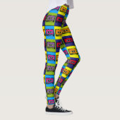 Leggings Bande de cassette Retro 90's Pop Art (Droite)