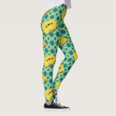 Leggings Bande de la casquette jaune Pop Art (Droite)