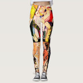 Leggings Bande dessinée de Sepia Romance (Devant)