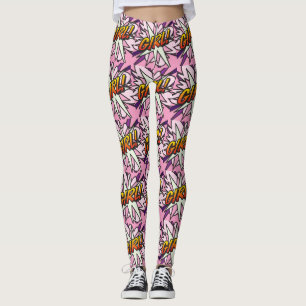 Leggings Bande dessinée Pop Art GIRL