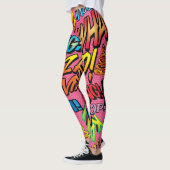 Leggings Bande dessinée pop art sounds (Gauche)