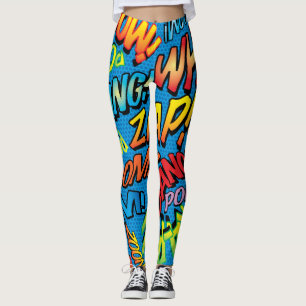 Leggings Bande dessinée Pop Art Sounds