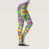 Leggings Bande dessinée Pow Boom Bang Zap Motif Cadeau mign (Droite)