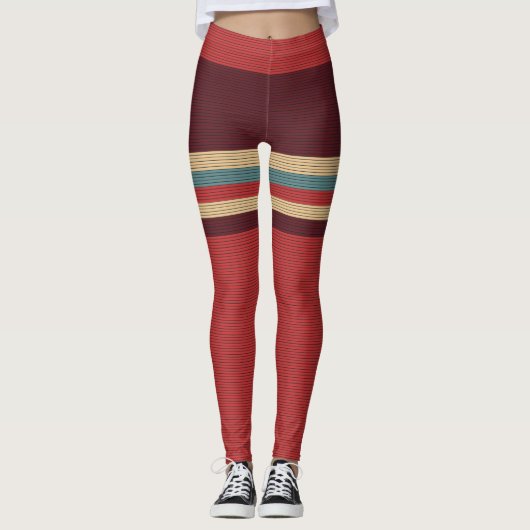 Leggings Bande esthétique vintage (Devant)