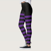 Leggings Bande noire et violette (Gauche)