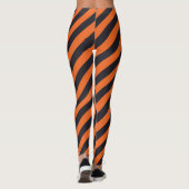 Leggings Bande orange et noire (Dos)
