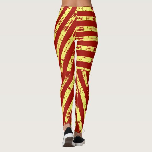 Leggings Bande rouge (Dos)