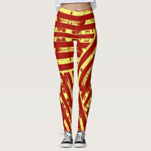 Leggings Bande rouge