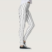 Leggings Bande verticale noire et blanche (Droite)