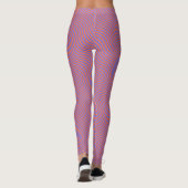 Leggings Bandes à ondes violettes (Dos)