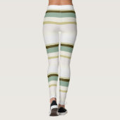 Leggings bandes Abstraites vertes (Dos)