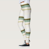 Leggings bandes Abstraites vertes (Gauche)
