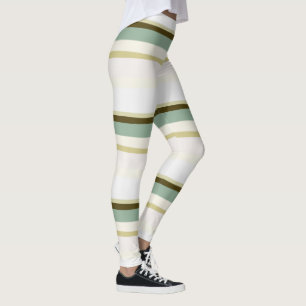 Leggings bandes Abstraites vertes