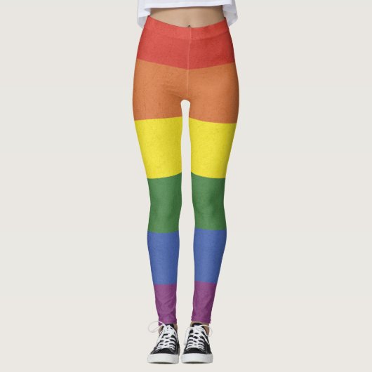 Leggings Bandes arc-en-ciel (Devant)