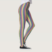 Leggings Bandes arc-en-ciel coupées (Droite)